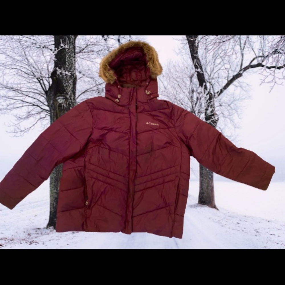 Columbia Sport-wear burgundy coat size 1X